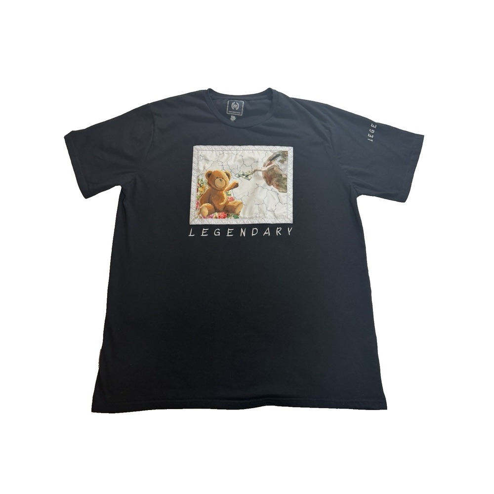 CR-24 Men's T-Shirt Tag 5XL Fits Like [3XL/4XL] Cotton Teddy Bear Graphic Tee